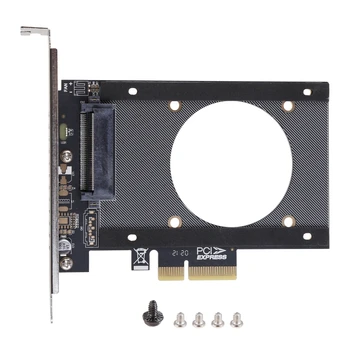 Новинка-плата расширения PCIe X4 U.2 Riser Card PH46 SFF-8639 SSD GEN3 GEN3 с быстрым охлаждением
