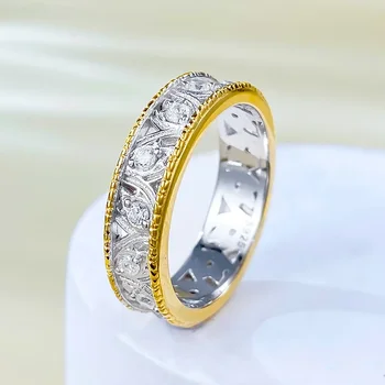 Новое кольцо с французским кружевом из серебра 925 пробы, модный романтический узкий узор для женщин