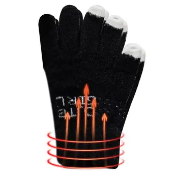 Перчатки Теплые зимние эластичные Ветрозащитные перчатки с сенсорным экраном, противоскользящие В холодную погоду, теплые перчатки для пеших прогулок, вождения, бега