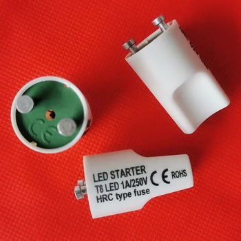 Starter T8 LED 5 шт./лот LED Sterter T8 LED предохранитель типа 1A/250V HRC CE ROHS