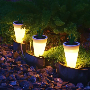 4шт Солнечных фонарей для дорожек Наружные водонепроницаемые ландшафтные фонари для дорожек Декоративные садовые фонари на солнечных батареях для двора патио