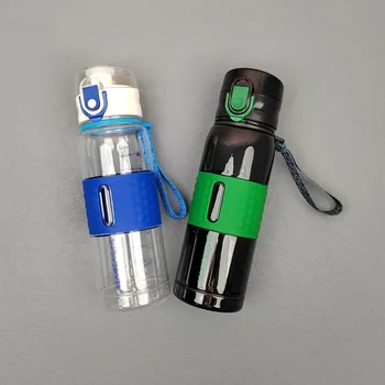 Креативная пластиковая бутылка для воды для спорта на открытом воздухе Tritan Summer Fitness, Термостойкий Переносной чайник для прямых напитков